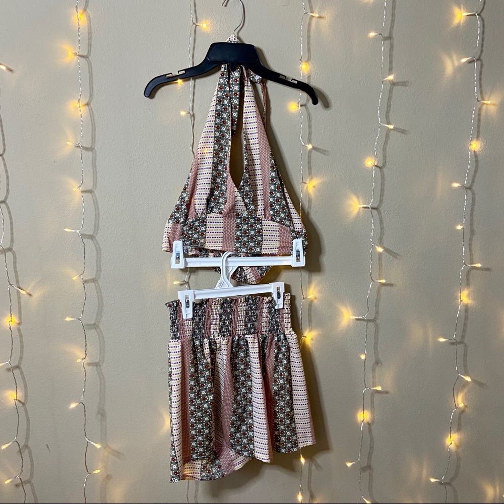 Shein two piece set halter top